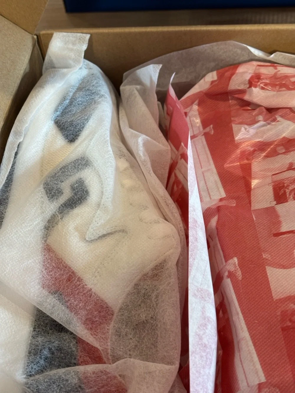 Women’s White Athletic Sneakers with Red & Navy Accents - Picture 3 of 8